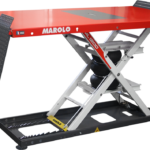 Rött Marolo lyftbord från GESAB verkstadsmaskiner