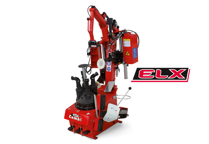Röd ELX däckmaskin