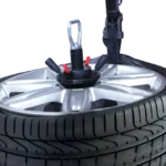 Röd Rotary däckmaskin